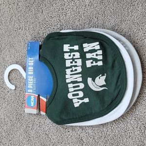 Michigan State Set of 3 bibs
